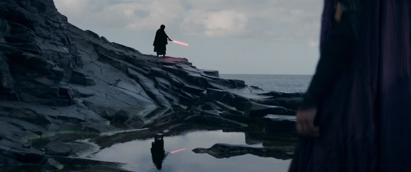 The Sith master flashes his red lightsaber in The Acolyte