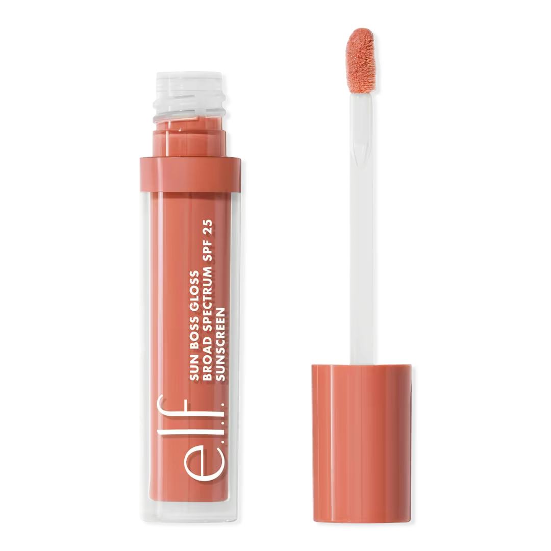 e.l.f. Cosmetics Sun Boss Gloss SPF 25 in Peachy Kween