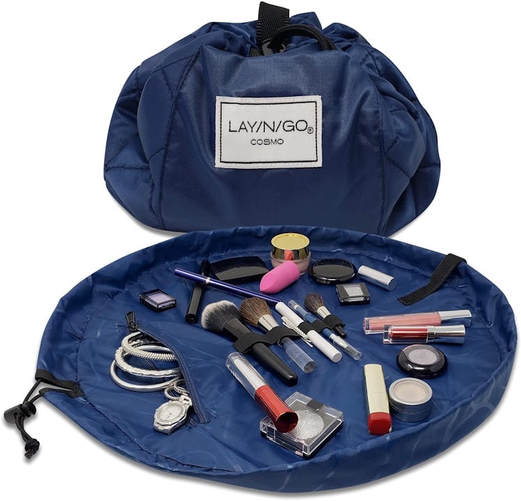 Lay-n-Go Cosmo Drawstring Cosmetic & Makeup Bag Organizer