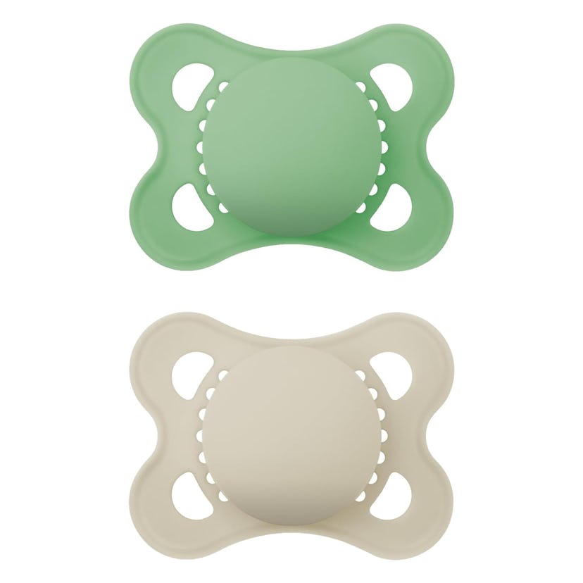 Original Matte Pacifier, 0-6 Months, 2 pack, Assorted Colors