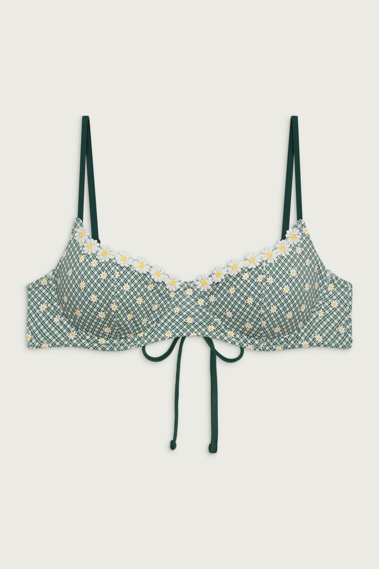 Cola Underwire Gingham Bikini Top