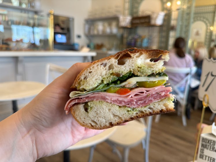 I tried The Cameron sandwich at Ariana Madix and Katie Maloney's sandwich shop. 