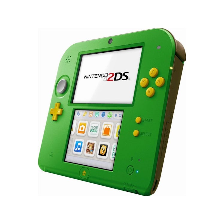 Nintendo 2DS in the The Legend of Zelda Link Green colorway