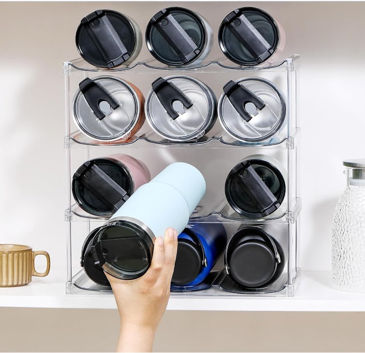 LANDNEOO 4-Tier Stackable Water Bottle Organizer