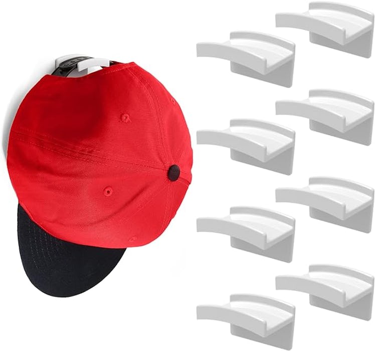 Modern JP Adhesive Hat Hooks (8-Pack)