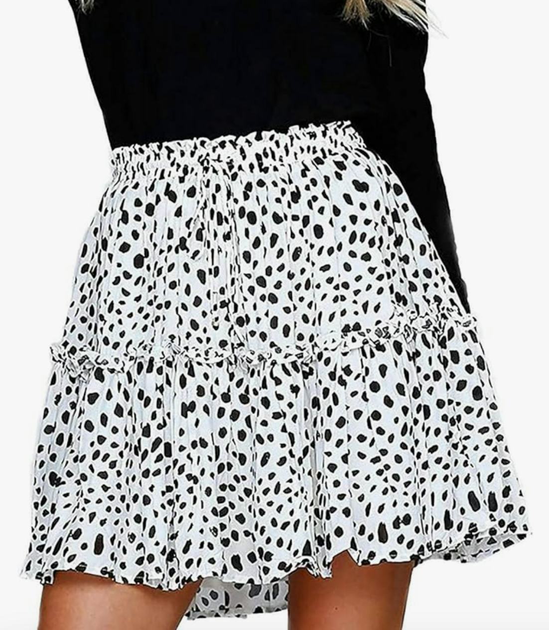 Alelly High Waist Ruffle Skirt