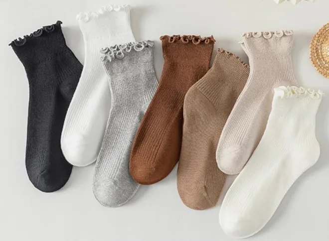 Hstyle Ruffle Socks (6 Pairs)