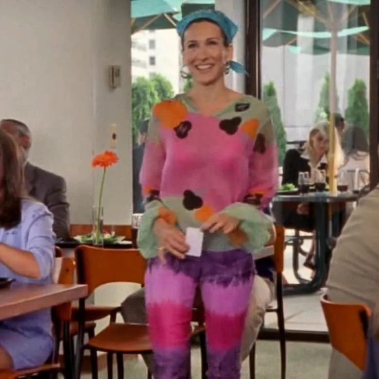 carrie bradshaw tie dye maxi dress Color Splash Maxi Dress
