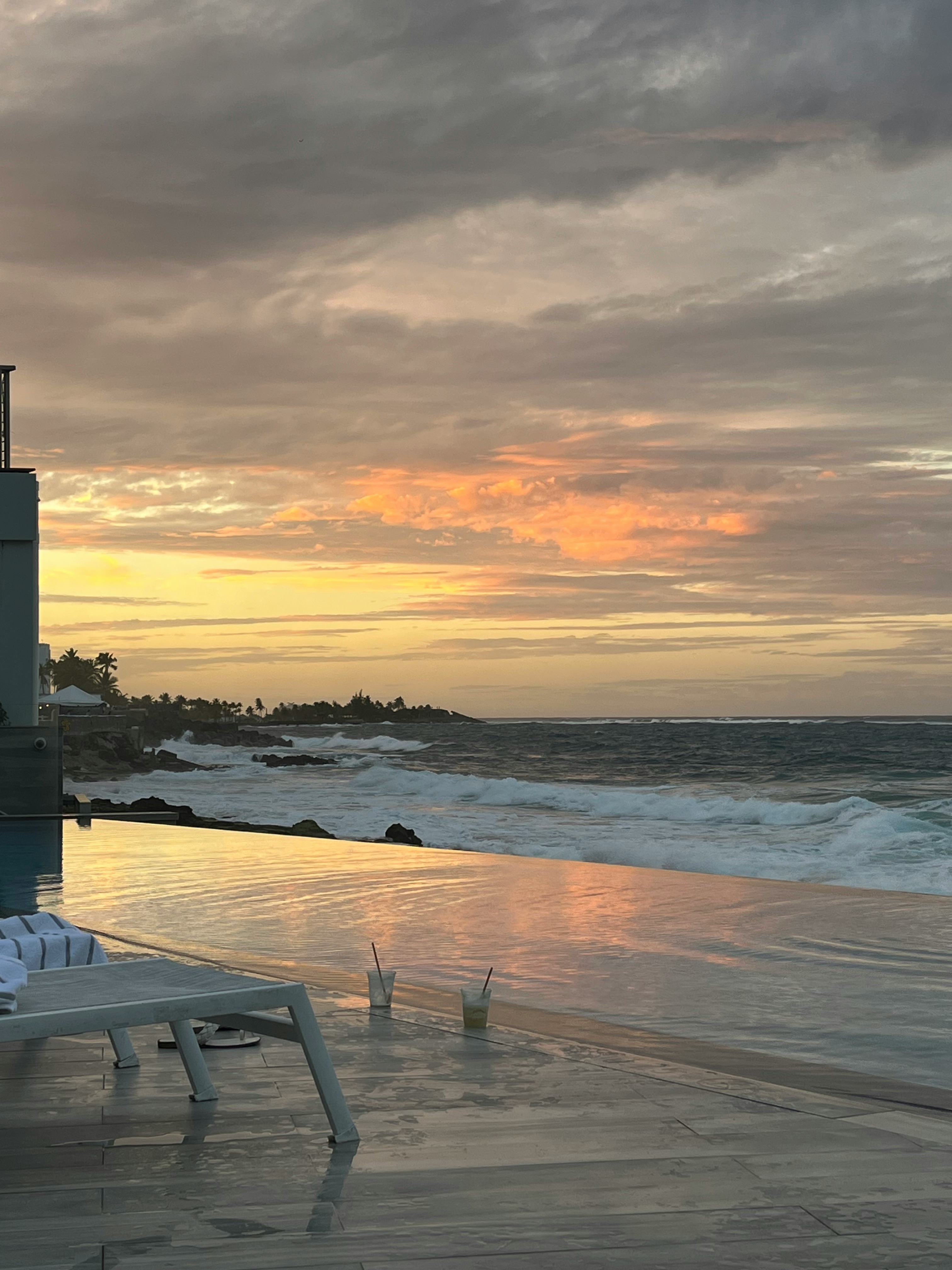 The pool deck at Condado Ocean Club in San Juan, Puerto Rico