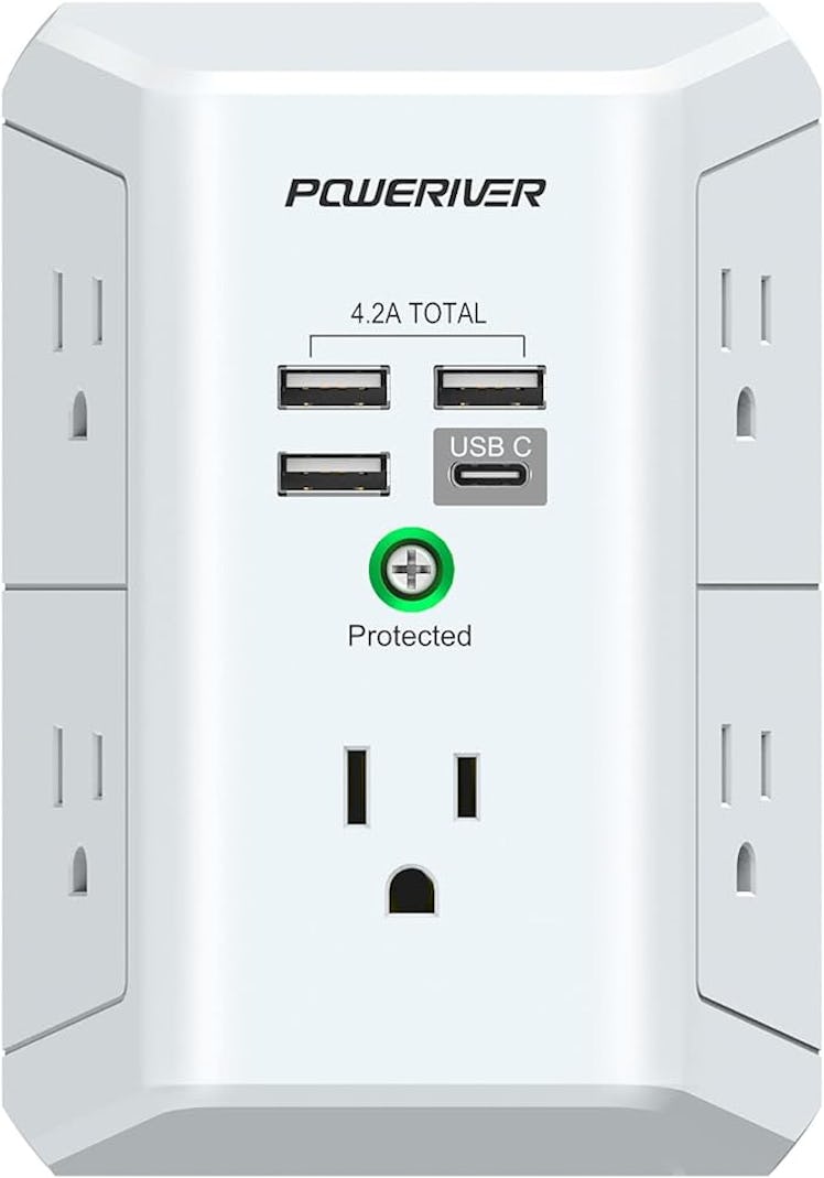 POWERIVER Surge Protector Outlet Extender