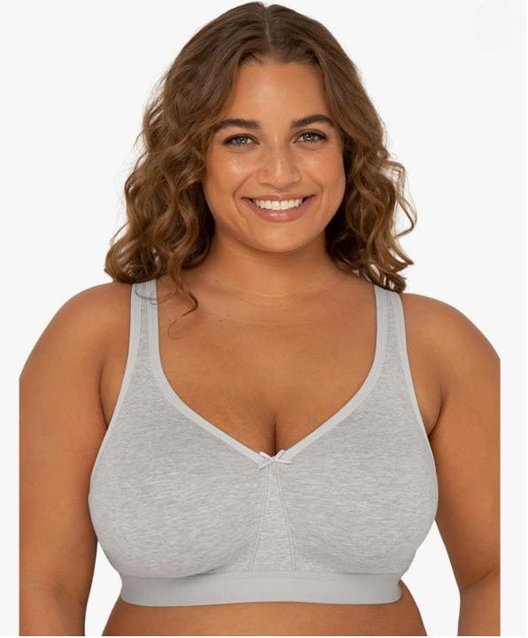 Fruit of the Loom Fit for Me Plus-Size Wireless Cotton Bra