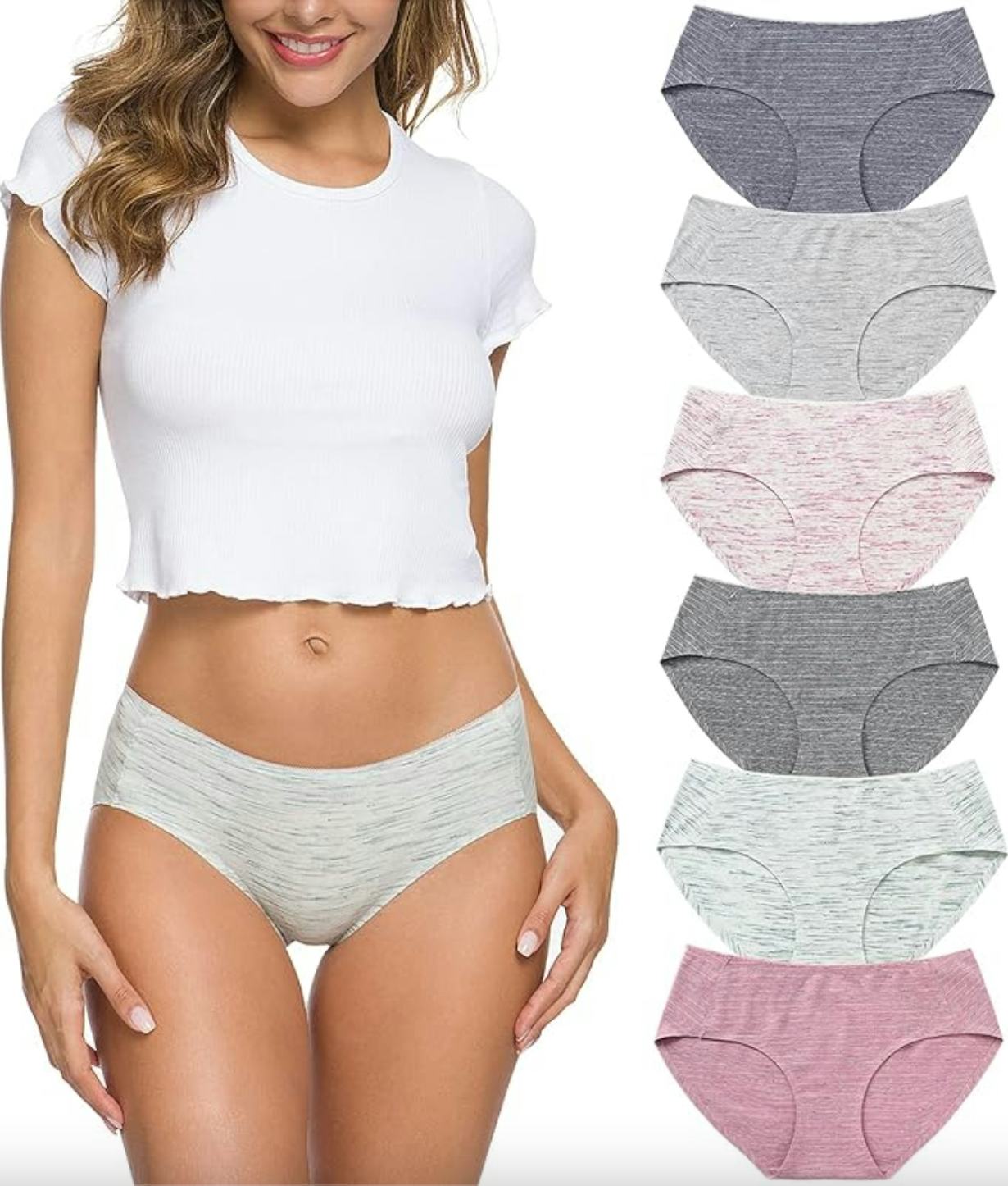 Wealurre Cotton Bikini Underwear (6-Pack)