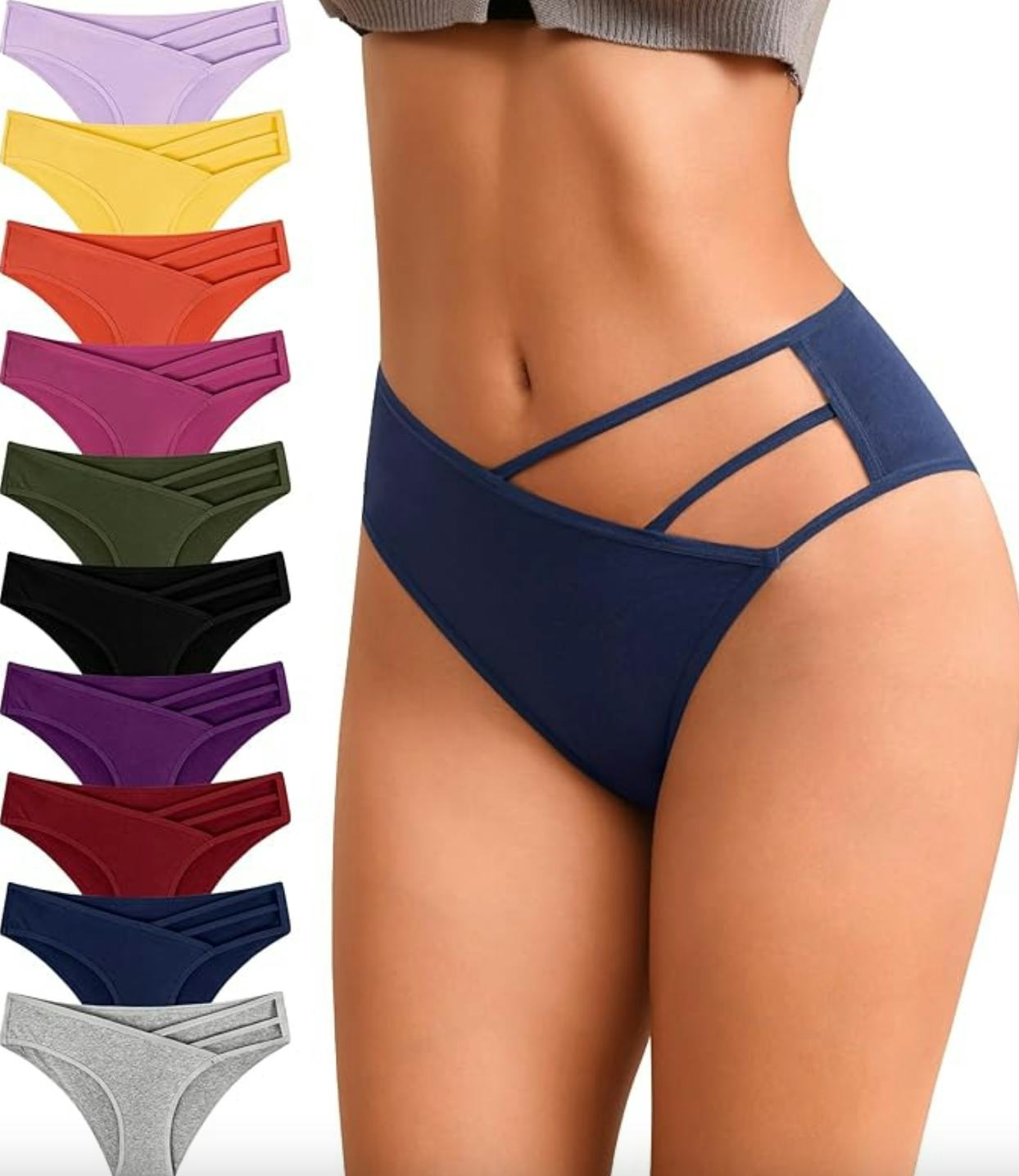 OLIKEME High Cut Briefs (10-Pack)