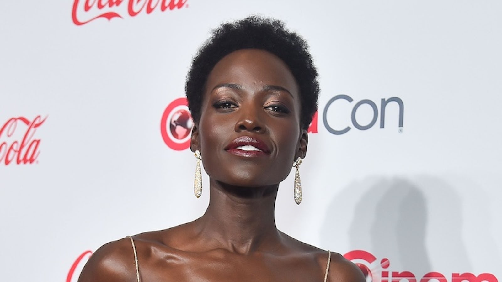 LAS VEGAS, NEVADA - APRIL 11: Lupita Nyong'o, recipient of the Star of the Year award, attends the CinemaCon Big Screen Achievement Awards brought to you by The Coca-Cola Company at Omnia Nightclub at Caesars Palace during CinemaCon, the official convention of the National Association of Theatre Owners, on April 11, 2024, in Las Vegas, Nevada. (Photo by Alberto E. Rodriguez/Getty Images for CinemaCon)