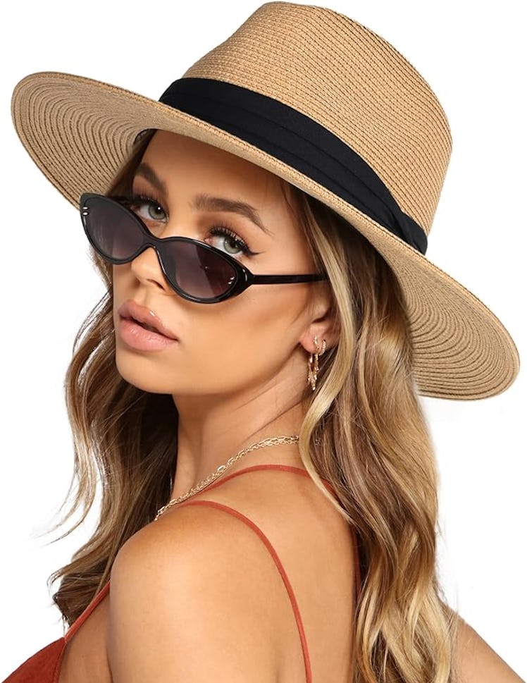 FURTALK Wide Brim Straw Hat