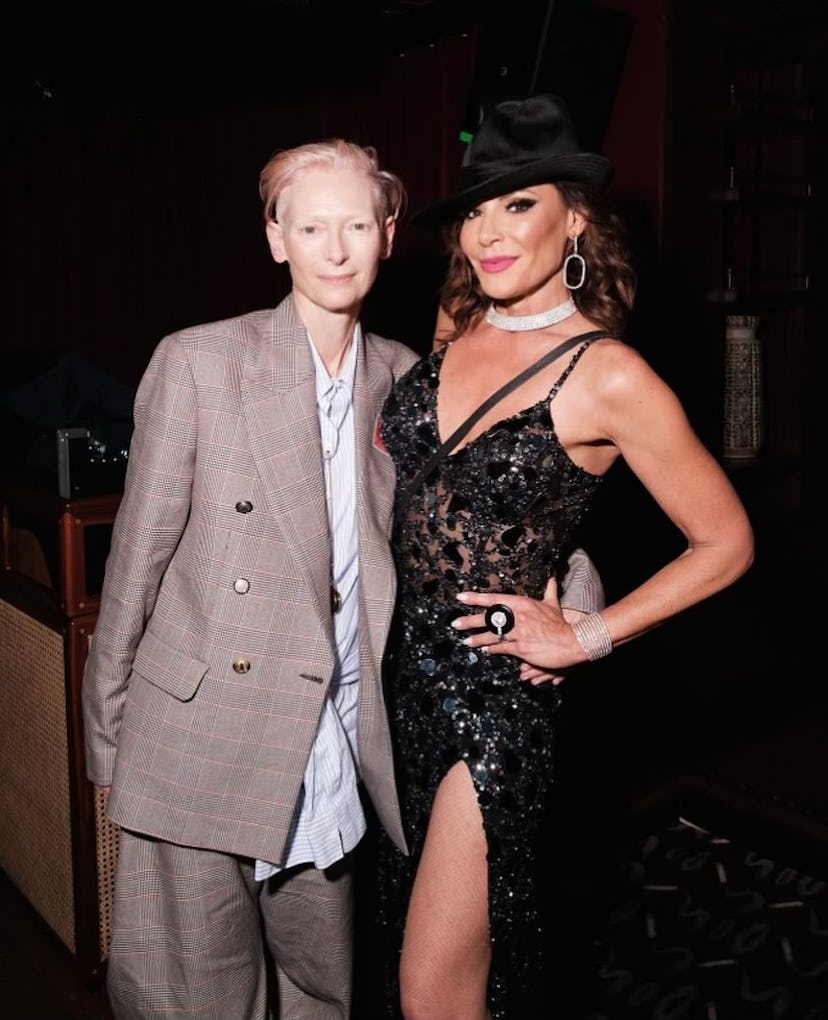 Tilda Swinton and Luann de Lesseps.