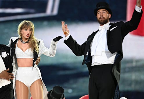 Travis Kelce joined Taylor Swift onstage at the Eras Tour in London.