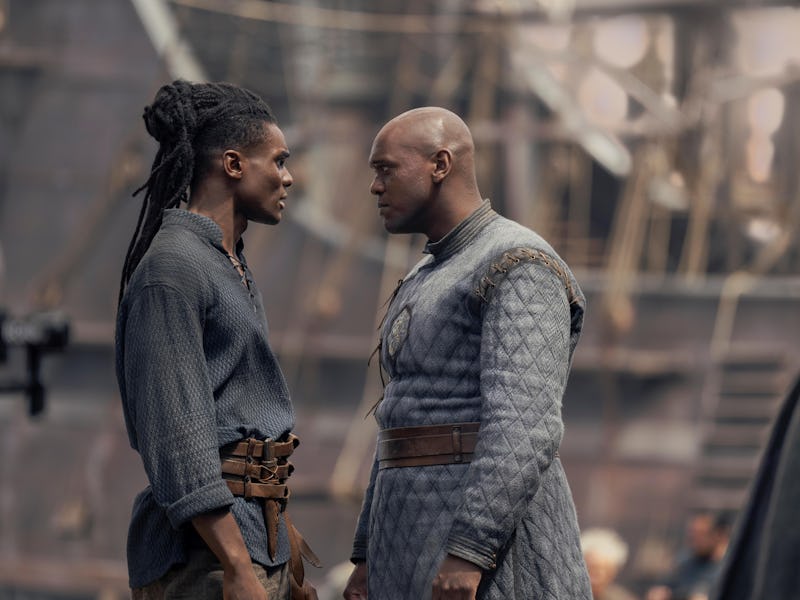 Clinton Liberty as Addam of Hull and Abubakar Salim as Alyn of Hull in House of the Dragon