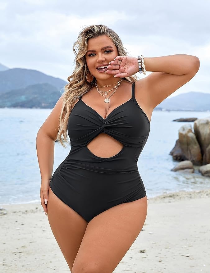 Blooming Jelly Front Ruched Swimsuit