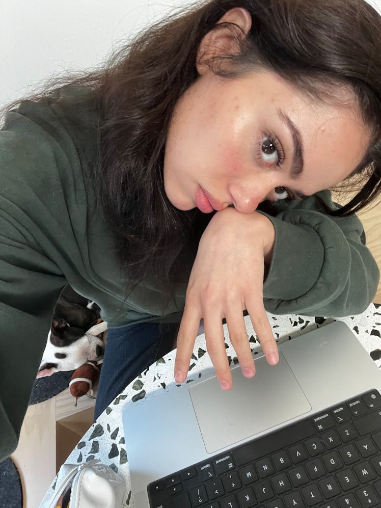 Nailea Devora shares a selfie from her week of tracking her phone habits. 