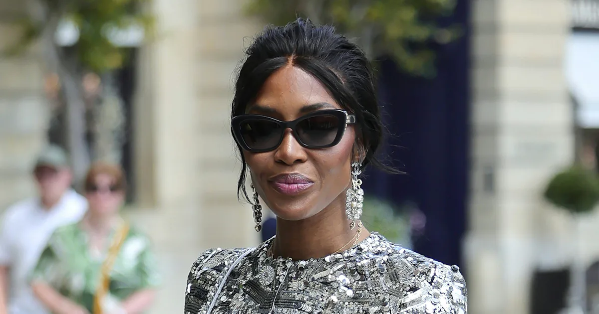 Naomi Campbell Accents Sparkly Couture With an Unexpected Nike Shoe