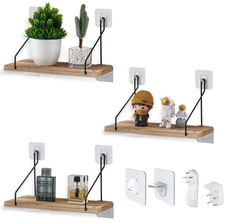 CONDRA FIELD No-Drill Floating Shelves (3-Pack)