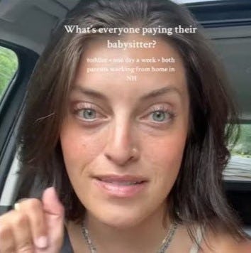 Mom Wonders How Much She Should Pay A Babysitter For One Day A Week