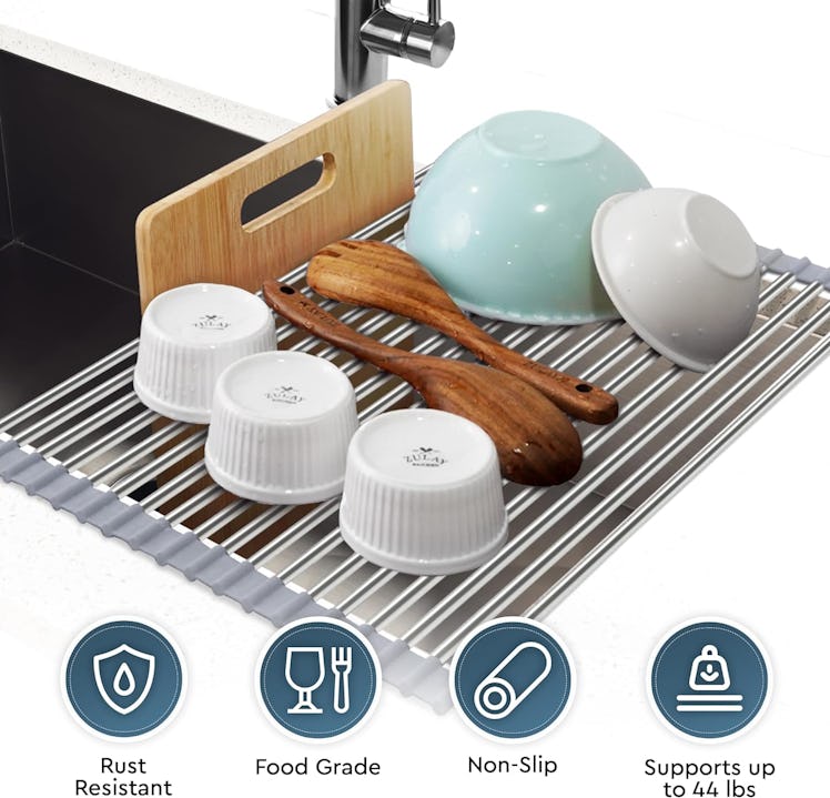 Zulay Roll-Up Dish Drying Rack