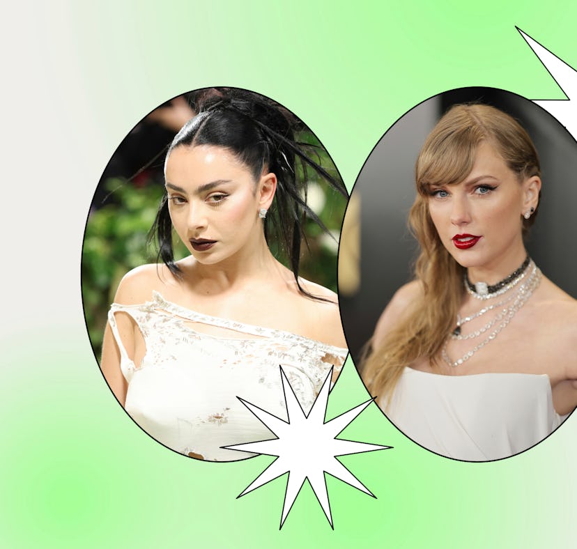 Charli XCX recently shared her thoughts about fans yelling anti Taylor Swift remarks at her 'Brat' s...