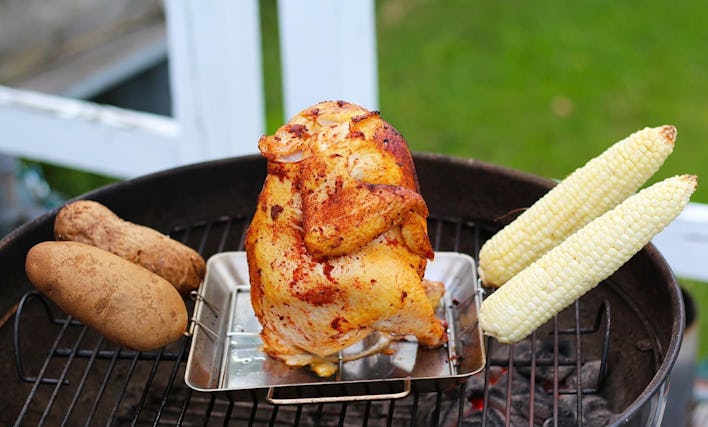 Cave Tools Beer Can Chicken Holder Roasting Pan