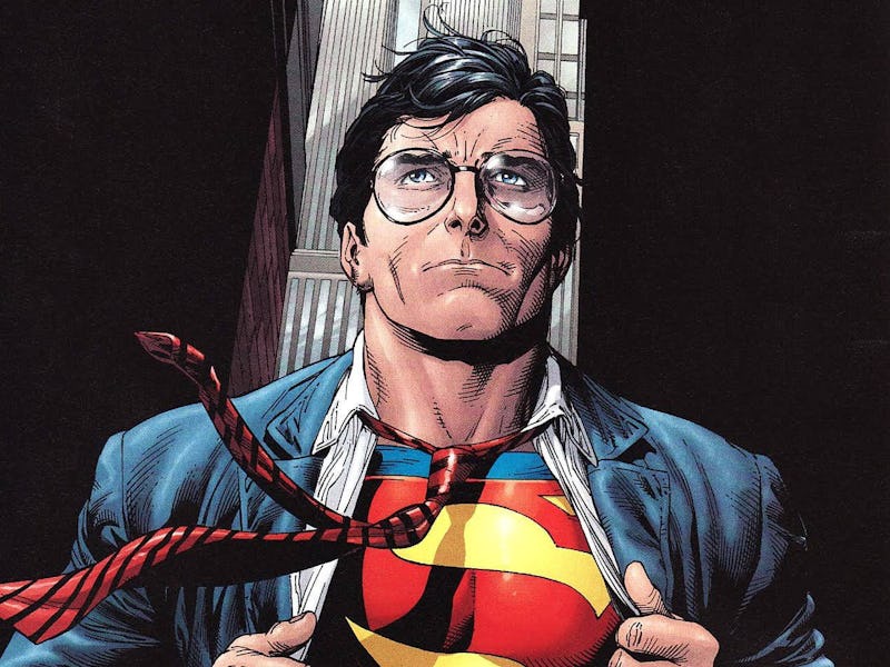 Superman becomes Clark Kent in Superman: Secret Origin