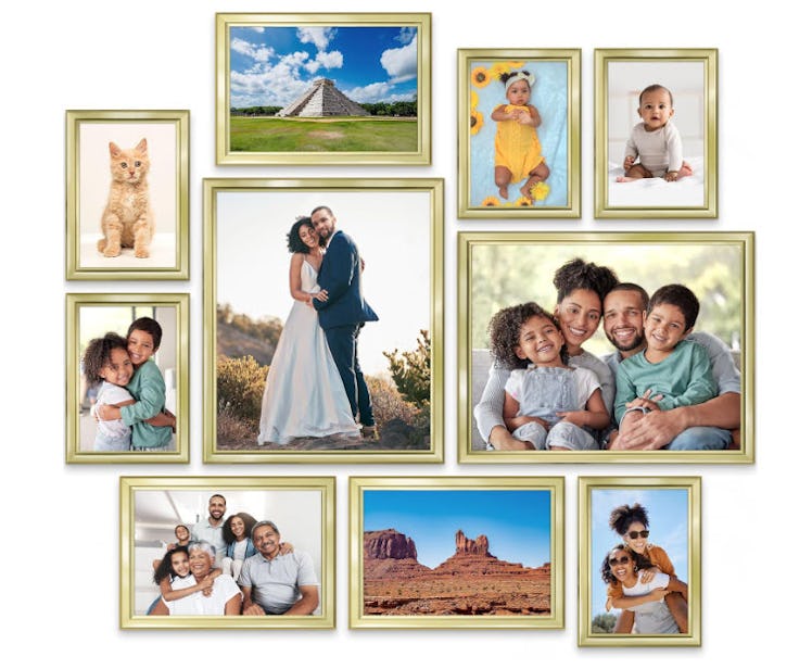 Icona Bay Combination Gold Picture Frames Set (10-Piece)