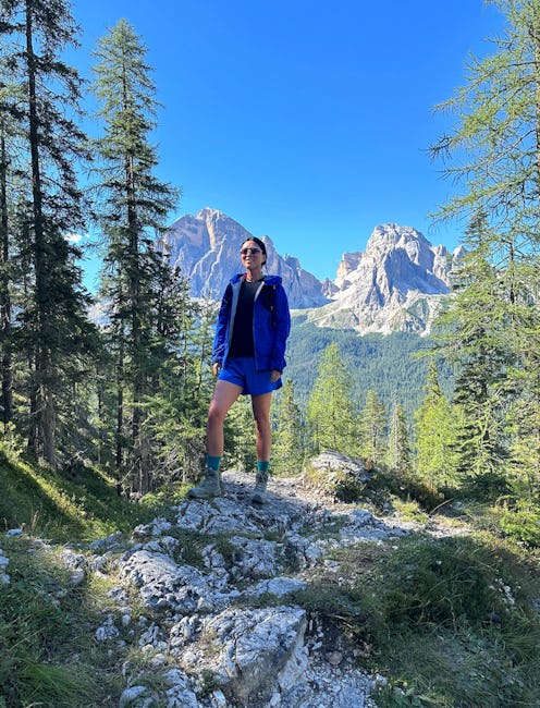 Kathy Lee in hiking clothes