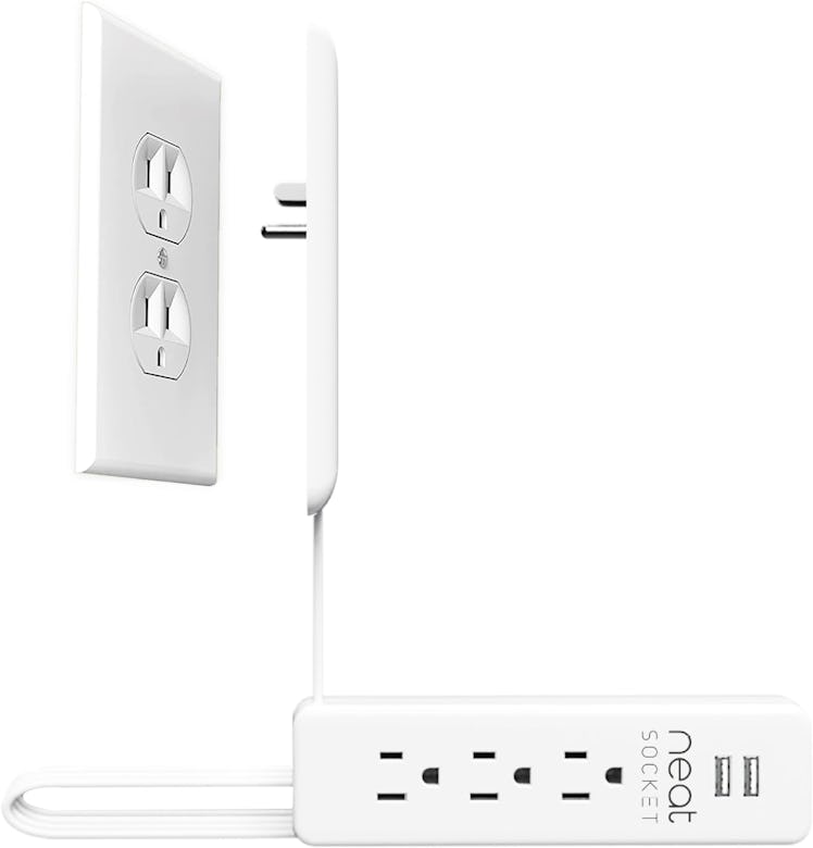 Neat Socket Flat Extension Cord with USB Ports