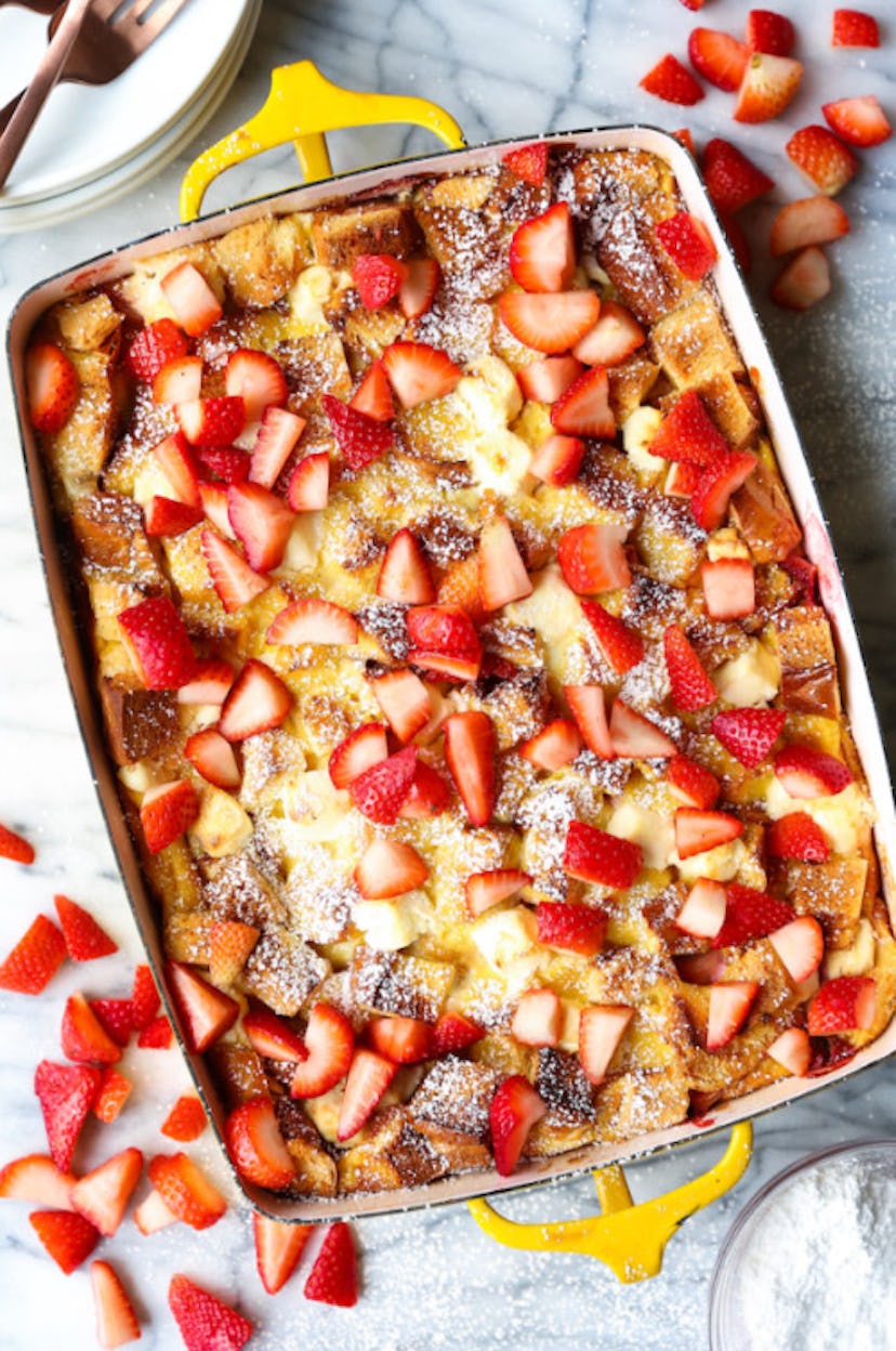 One beach breakfast idea to make is baked french toast.