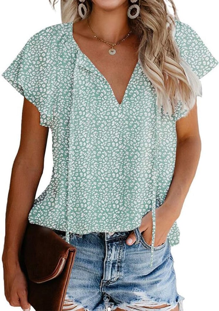 Mansy V-Neck Blouse