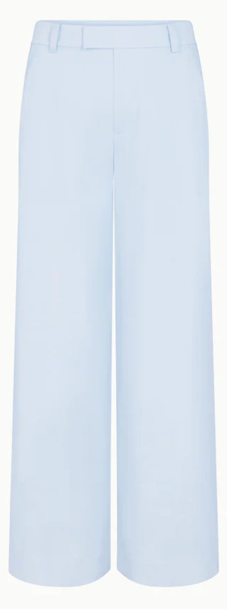 ice blue low rise trouser
