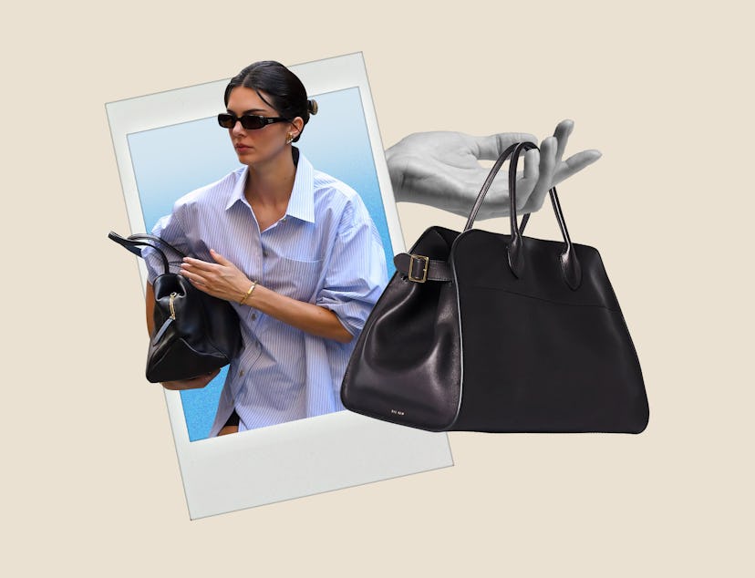 Kendall Jenner holding The Row's Margaux Bag.