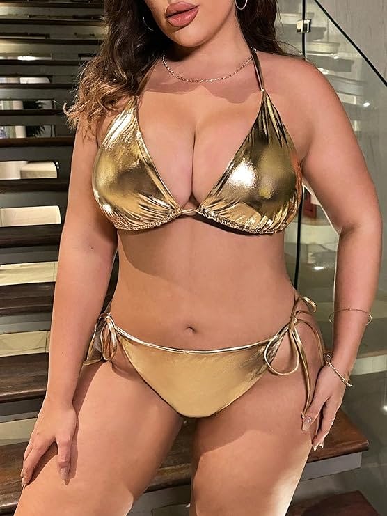 SOLY HUX Metallic String Bikini