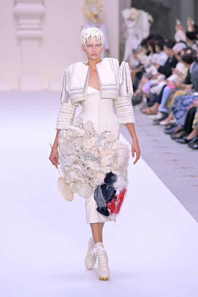 A model walks the runway during the Thom Browne Haute Couture Fall/Winter 2024-2025 show as part of ...
