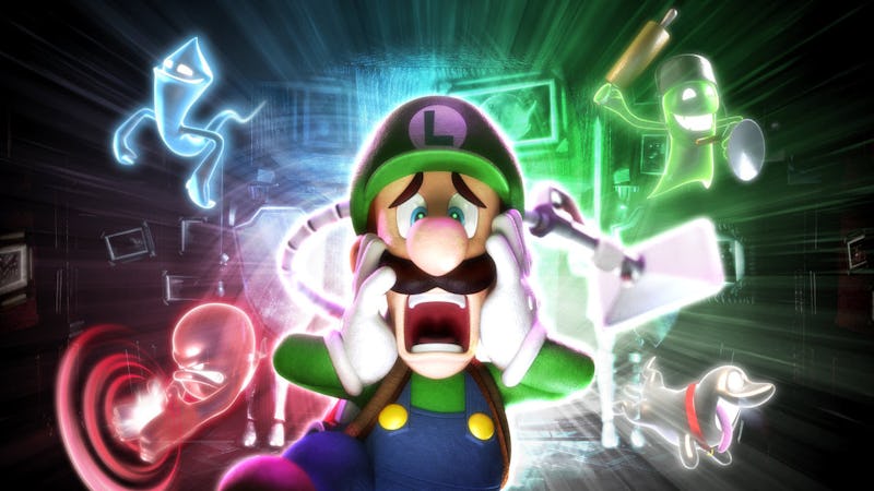 Luigi is rightfully terrified of ghosts.