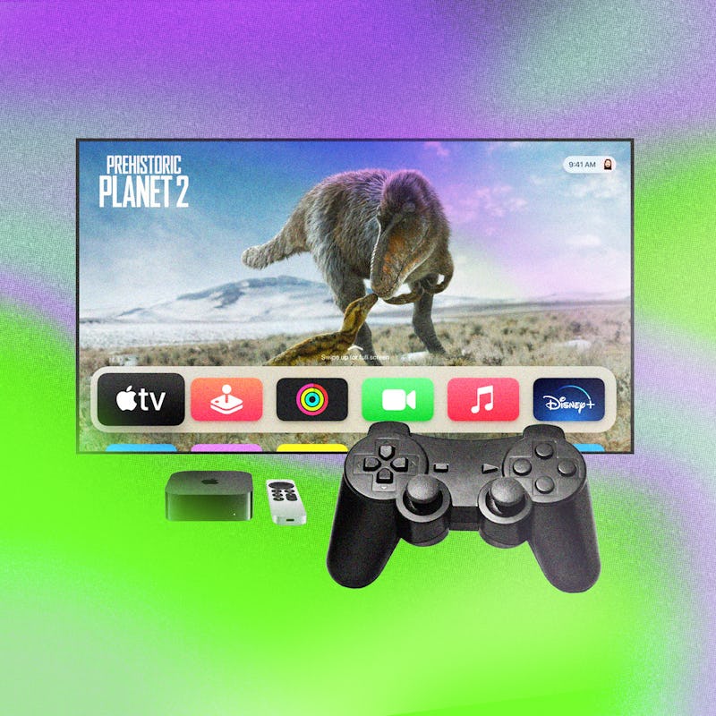 Apple TV set is seen at electrics store n Krakow, Poland on August 26, 2021. (Photo by Beata Zawrzel...