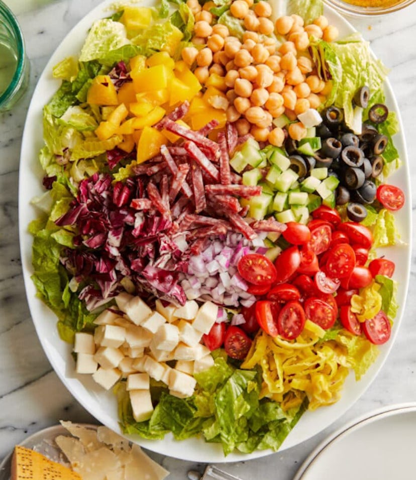 One make-ahead summer salad recipe is Italian chopped salad.