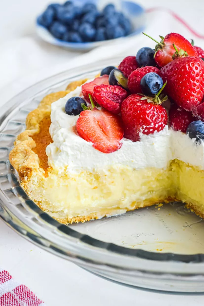 One make-ahead Fourth of July dessert to make is buttermilk pie.