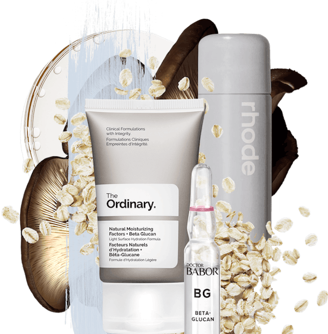 beta-glucan product and ingredient collage