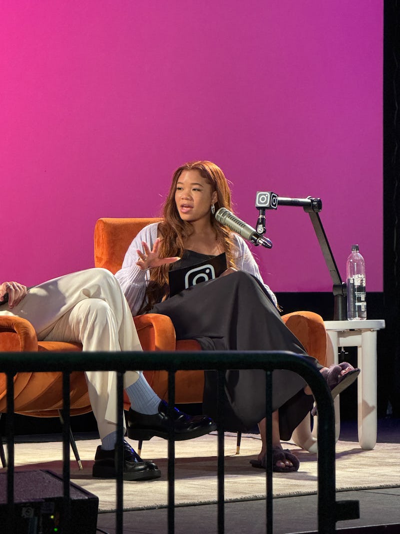 Storm Reid chatted with Reece Feldman at the 'Close Friends Only' podcast taping. 