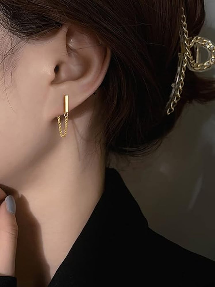 Reffeer Minimalist Bar Earrings