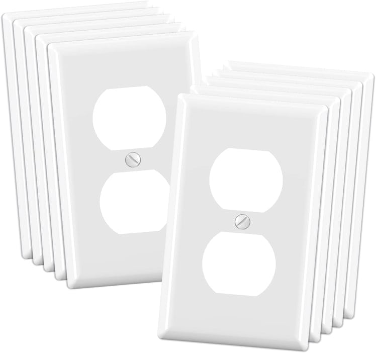 ELEGRP Duplex Receptacle Wall Plate (10-Pack)