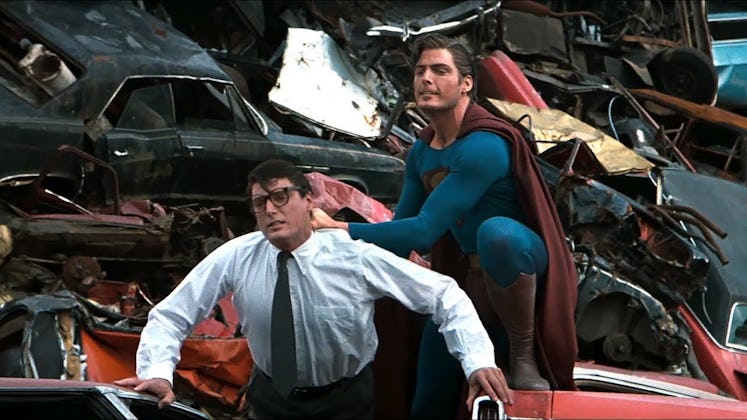 Superman versus Clark Kent — both played by Christopher Reeve — in 'Superman III' (1983)