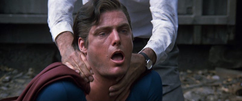 Evil Superman versus Clark Kent in 'Superman III' (1983).